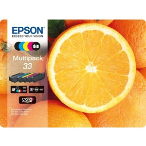 EPSON No. 33 Oranges 5-Colour Ink Cartridges - Multipack, Black & Tri-colour