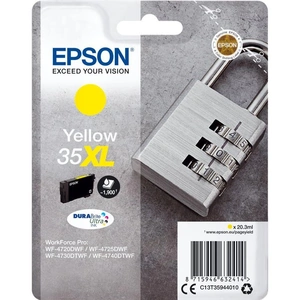 Epson 35 Padlock XL Yellow Ink Cartridge, Yellow