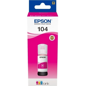 EPSON 104 Ecotank Magenta Ink Bottle, Magenta