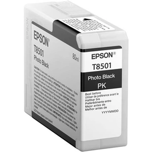 Epson Singlepack Photo Black T850100. Black ink type: Pigment-based ink Black ink volume: 80 ml Quantity per pack: 1 pc(s)