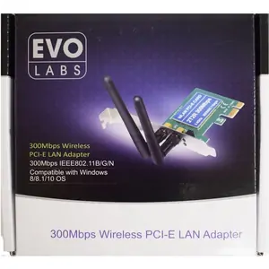 Evo Labs NPEVO-N300PCIE 300Mbps PCI WiFi Adapter