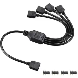 Generic UpHere 3-Pin ARGB 1-to-4 LED Splitter Cable