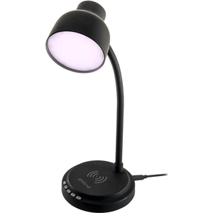 GROOV-E Astra Desk Lamp with Wireless Charging Pad & Bluetooth Speaker - Black