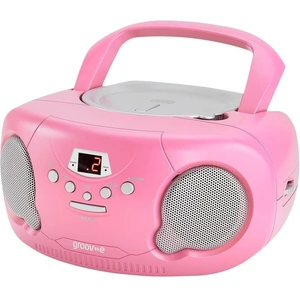 GROOV-E Original Boombox GV-PS733 Portable FM/AM Boombox - Pink