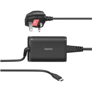Hama Universal USB-C Notebook PSU Power Delivery (PD) 5-20V/65W Auto Select Hook & Cable Tie