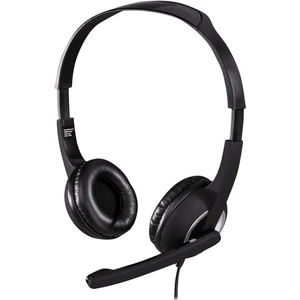 HAMA HS-P150 Headset - Black & Silver, Black,White