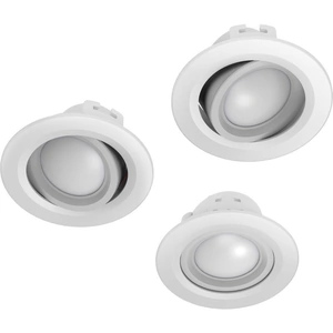 HAMA 176589 LED Built-in Smart Spotlight - White, Pack of 3