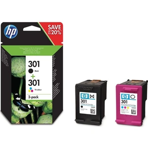 HP 301 Black & Tri-colour Ink Cartridges - Twin Pack