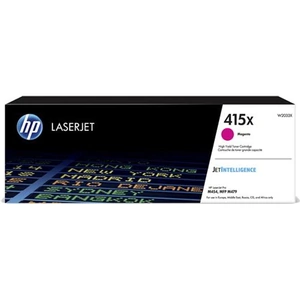 HP 415X High Yield Magenta Original LaserJet Toner Cartridge. Colour toner page yield: 6000 pages Printing colours: Magenta Quantity per pack: 1 pc(s)