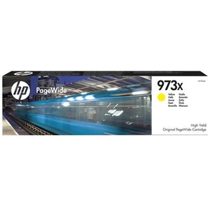 HP 973X High Yield Yellow Original PageWide Cartridge. Cartridge capacity: High (XL) Yield Colour ink type: Pigment-based ink Colour ink page yield: 7000 pages Colour ink volume: 86 ml Quantity per pack: 1 pc(s)