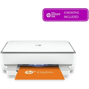 HP ENVY 6032e All-in-One Wireless Inkjet Printer with HP, Silver/Grey,White