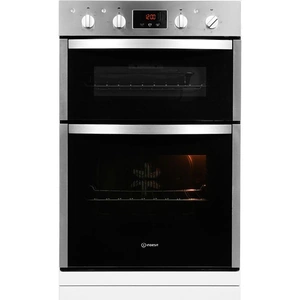 INDESIT Aria DDD5340CIX Electric Double Oven - Stainless Steel, Stainless Steel