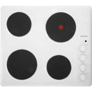 View product details for the Indesit TI60W 60cm 4 Zone Sealed Plate Hob in White Manual Control