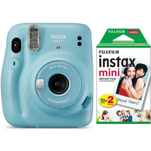 Instax mini 11 Instant Camera & 20 Shot Instax Mini Film Pack Bundle - Sky Blue