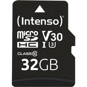 View product details for the Intenso 3433480 memory card 32 GB MicroSDHC UHS-I Class 10