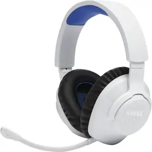 JBL Quantum 360P Wireless Gaming Headset - White & Blue, White,Blue