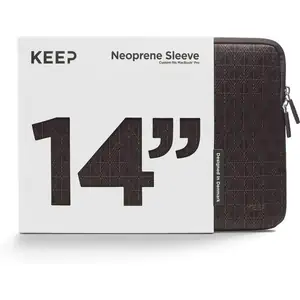 KEEP KE-ALSPARO14-JCM 14 MacBook Pro Sleeve - Brown, Brown