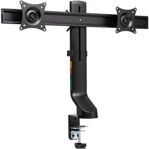 Kensington Space Saving Monitor Arm Dual. Mounting: Clamp/Bolt-through Maximum weight capacity: 8 kg Maximum screen size: 68.6 cm (27"). Height adjustment Swivel angle range: -10 - 10 Tilt angle range: -10 - 10. Product colour: Black