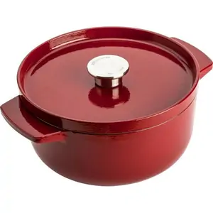 KITCHENAID Cast Iron CC006057-001 22 cm Casserole Dish - Empire Red