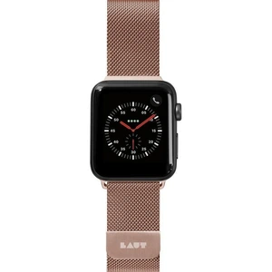 LAUT Apple Watch 38 / 40 mm Steel Loop Strap - Rose Gold, Small, Pink,Gold