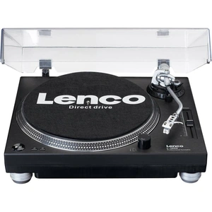 LENCO L-3809 Direct Drive Turntable - Black, Black