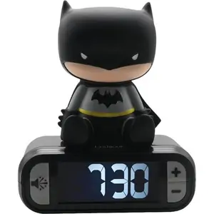 LEXIBOOK RL800BAT Nightlight Alarm Clock - Batman, Black