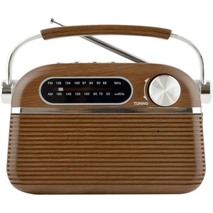 LLOYTRON Vintage N6403WD Portable FM/AM Bluetooth Radio - Wood