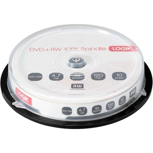 View product details for the LOGIK 4x Speed DVD Rewritable DVDs - Pack of 10