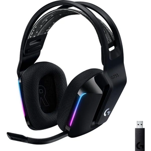 LOGITECH G733 LIGHTSPEED Wireless Gaming Headset - Black, Black