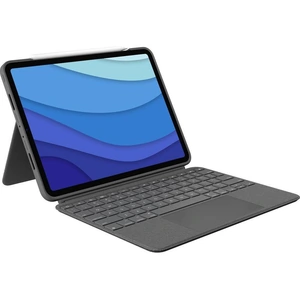 LOGITECH Combo Touch iPad Pro 11 Keyboard Folio Case - Grey, Silver/Grey