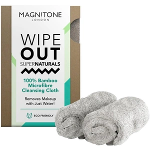 MAGNITONE WipeOut Supernaturals Bamboo Cleansing Cloth - Grey, Pack of 2