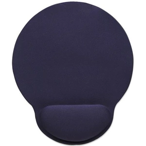 Manhattan Wrist Gel Support Pad and Mouse Mat Blue 241 203 40 mm non slip base Lifetime Warranty Card Retail Packaging