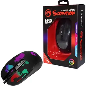 Marvo Scorpion M422 USB RGB LED Black Programmable Gaming Mouse