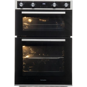 MONTPELLIER DO3570IB Electric Double Oven - Black & Stainless Steel, Stainless Steel