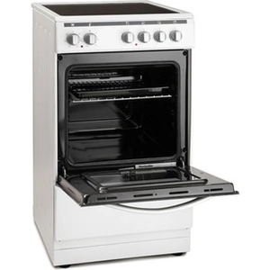 Montpellier MSC50W 50cm Single Oven Electric Cooker in White Ceramic H