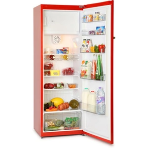 Montpellier MAB341R 60cm Tall Fridge in Red 1 74m F Rated Icebox 285L