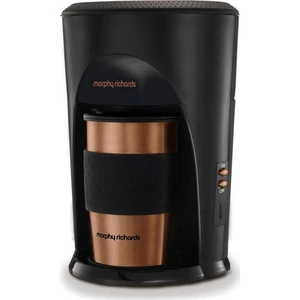 MORPHY RICHARDS Coffee on the Go 162743 Filter Coffee Machine - Black, Bronze & Brushed Steel, Brushed Steel