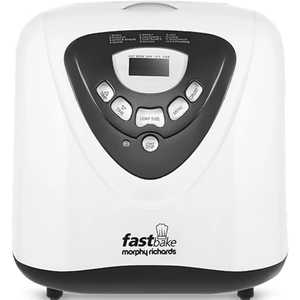 View product details for the Morphy Richards Fastbake Breadmaker - Multi-use - White - 1lb, 1.5lb, 2lb Loaf Sizes - 48281