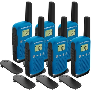 Motorola TALKABOUT T42 Six Pack Two-Way Radios in Blue
