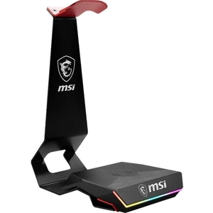 MSI Immerse HS01 COMBO Qi Wireless Charging Headset Stand, Black