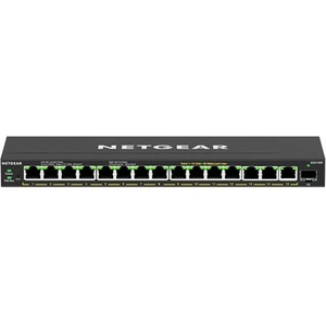 Netgear GS316EP Managed Gigabit Ethernet (10/100/1000) Full duplex Power over Ethernet (PoE) Wall mountable