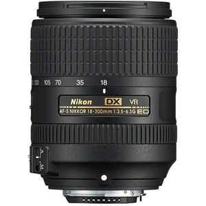 NIKON AF-S DX NIKKOR 18-300 mm f/3.5-6.3G ED VR Telephoto Zoom Lens, Black