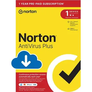 NORTON AntiVirus Plus - 1 year for 1 device, Download