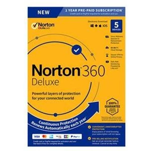 NORTON 360 DELUXE RETAIL 1U/5D 12M
