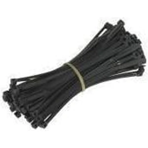 Novatech Long Black Cable Ties - 100 Pack