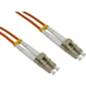 Novatech 0.5m Cables Direct Fibre Optic Network Cable OM2 LC Male Network - 2 x LC Male Network - Orange