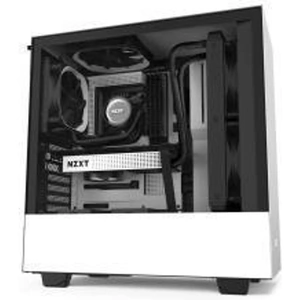 NZXT H510 Compact ATX Mid Tower - Tempered Glass White