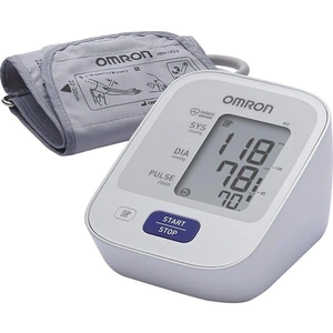 OMRON M2 Upper Arm Blood Pressure Monitor - Grey & White, White,Silver/Grey