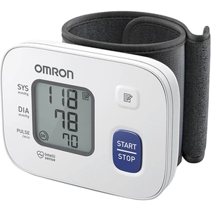 OMRON RS2 HEM-6161-E Wrist Blood Pressure Monitor, White