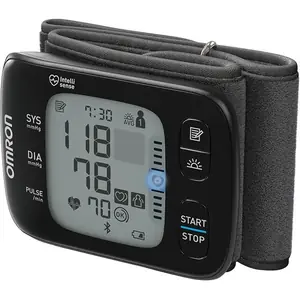OMRON RS7 Intel®i IT Wrist Blood Pressure Monitor - Black, Black